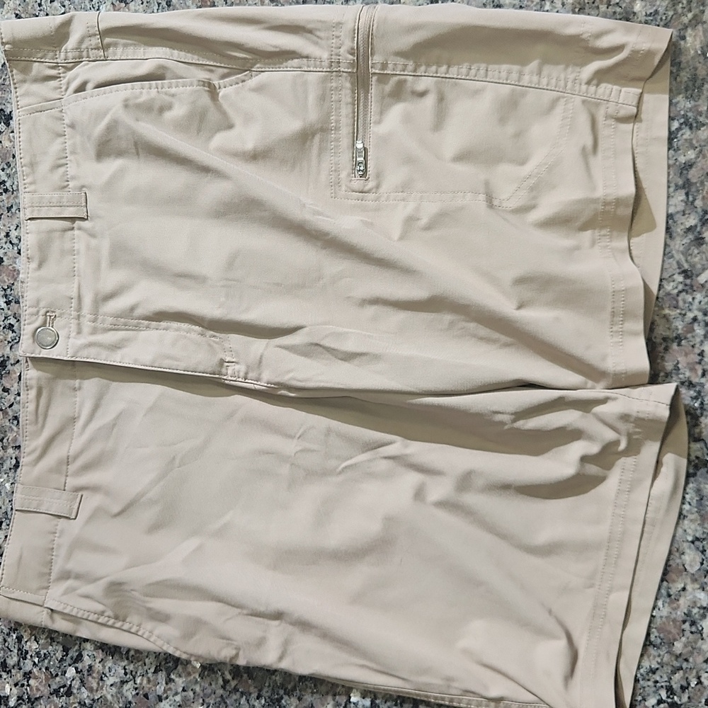 ZEROXPOSUR Shorts Men’s Casual Performance Tan Khaki Travel Series Size 38